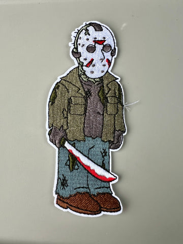 Cartoon Jason iron on embroidered patch