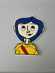 Coraline iron on embroidered patch