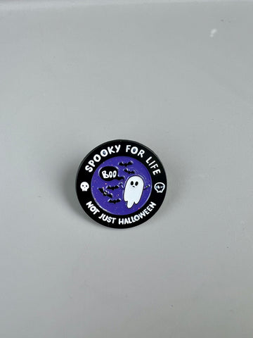 Spooky For Life pin