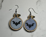 Mini cross stitch earrings