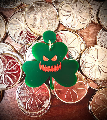 Limited Edition Angry Jack o’ Lantern Earrings