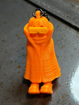 Pumpkin head with feet keychain